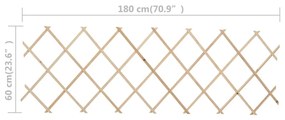 Cercas em treliça 5 pcs 180x60 cm madeira de abeto