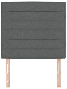 Cabeceira Design Linhas Cinza Escuro 80 cm Tecido