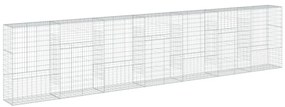 Cesto gabião com cobertura 700x50x150 cm ferro galvanizado