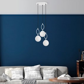 Candeeiro de Teto Ring – Branco – 45 cm Largura