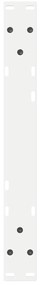 Pés para mesa de centro 2 peças, branco, 50x(30-31,3) cm, aço