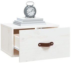 Mesas de cabeceira montagem na parede 2 pcs 40x29,5x22cm branco