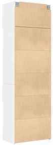 Armário de arrumação 70x42,5x225 cm derivados de madeira branco
