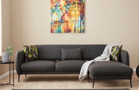 Sofá-Cama de Canto Venus – Antracite – 265x80x163 cm