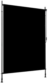 vidaXL Estore de rolo para exterior 150x270 cm antracite