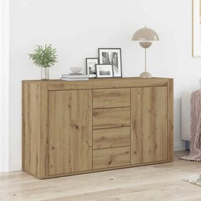 Buffet vidaXL Carvalho Artesanal Madeira engenheirada 120 x 36 x 69 cm