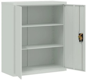 Arquivador 90x40x145 cm aço cinzento-claro