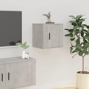 Móveis de TV de parede 2 pcs 40x34,5x40 cm cinzento cimento