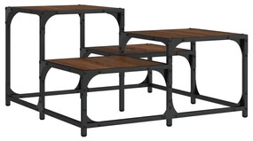 Mesa de centro 68x68x40 cm derivados madeira carvalho castanho