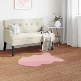 vidaXL Tapete de Pelo Sintético de Coelho Olite Rosa 60 x 90 cm
