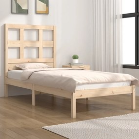 Cama sem colchão 90x200 cm madeira de pinho maciça