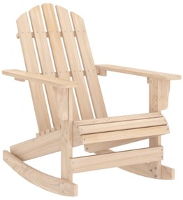vidaXL Cadeira Adirondack de baloiçar para jardim abeto maciço