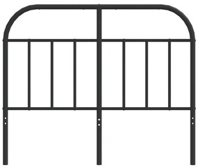 Cabeceira de cama 120 cm metal preto