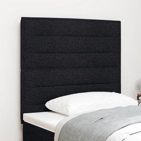 vidaXL Cabeceira LED Design de Linhas Pretas 80 cm Tecido