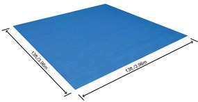 Bestway Pano para chão de piscina Flowclear 396x396 cm