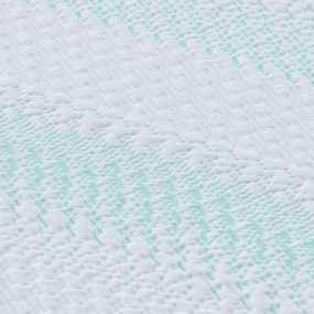Protetores de Colchão Branco e Verde 140 x 190 cm