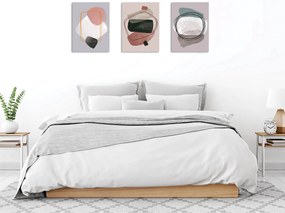 Pintura Decorativa em Tela UDC02 – Multicolor – 30 x 40 cm (3 Peças)