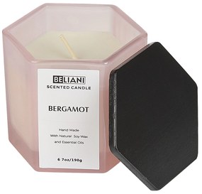 Conjunto de vela perfumada de soja e difusor laranja bergamota CLASSY TINT Beliani