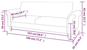 Sofá-Cama Amaro - De 2 Lugares -  Em Camurça Artificial - Cor Castanho