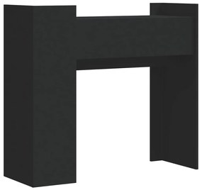 Mesa consola 100x35x90 cm derivados de madeira preto