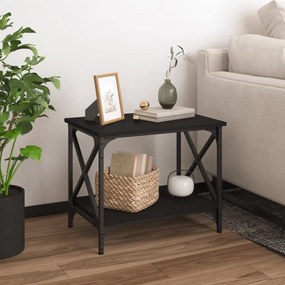 Mesa de apoio 55x38x45 cm derivados de madeira preto