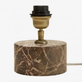 Base Para Candeeiro De Mesa Em Pedra Natural Orlena Mármore Castanho Emperador - Sklum