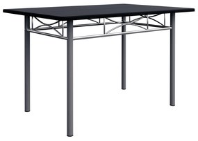 Conjunto de jantar com mesa e 4 cadeiras Paul 5 peças em Preto