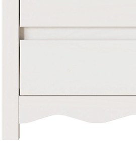 Criado-mudo vidaXL "DRAMMEN" Branco 45x35x56 cm Madeira Sólida de Pinh