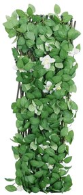 Treliça de hera artificial extensível 5 pcs 186x30 cm verde