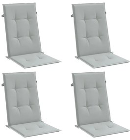 Almofadões para cadeiras altas 4 pcs mesclado tecido