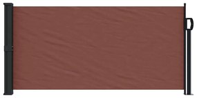Toldo lateral retrátil 100x500 cm castanho