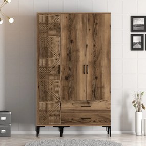 Roupeiro Kumsal PT – Nogueira – 120 x 47,5 x 201,4 cm