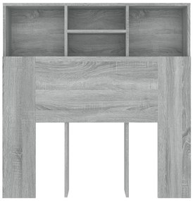 Armário de cabeceira 100x19x103,5 cm sonoma cinzento