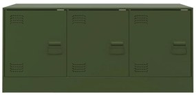 Móvel de TV 99x39x44 aço verde azeitona