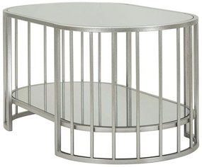MESA DE CENTRO SMIRNE 90X50X45 CM PRATA