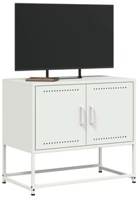 Móvel de TV 68,5x39x60,5 cm aço branco