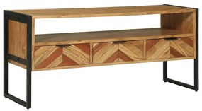 Armário de TV 100x35x50 cm Madeira Sólida de Acácia