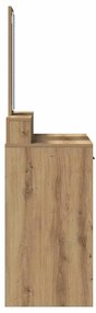 Mesinha de Maquilhagem com Gavetas Carvalho Artisan 100x41x140 cm