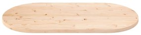 Tampo de mesa oval 100x50x2,5 cm madeira de pinho maciça