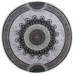 Tapete lavável antiderrapante φ120 cm multicor
