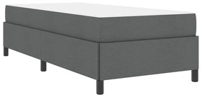 Cama Box Cinza escuro, Preto 90 x 190 cm
