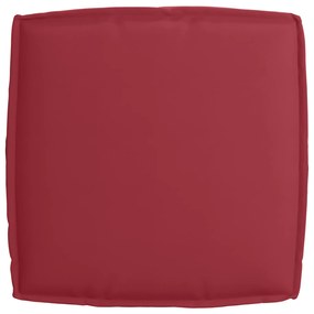 Almofada de Palete para Assento Bordô 60x60x12 cm Tecido Oxford
