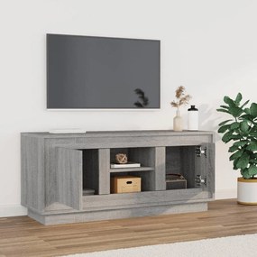 Móvel de TV 102x35x45 cm derivados de madeira cinzento sonoma