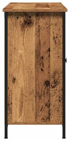 Buffet VidaXL de Madeira Antiga 100x35x70 cm em Madeira Ingeneriada e