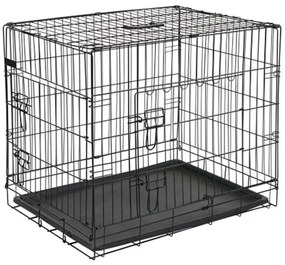 Transportadora para cães metal 92,5x57,5x64 cm preto 15003