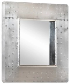 Espelho de Parede estilo aviador 50x50 cm metal