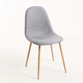 Cadeira Teok Tecido - Cinza claro