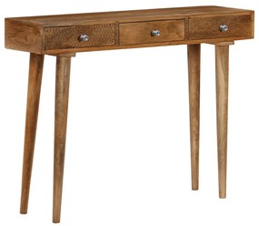 Mesa consola madeira de mangueira maciça 102x30x79 cm