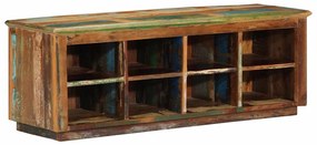 vidaXL Banco para Sapatos 110x35x40 cm Madeira Sólida Recuperada