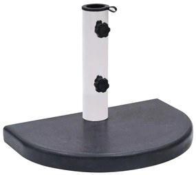 vidaXL Base para guarda-sol 40x28x4 cm granito preto